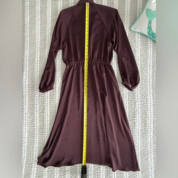 Aritzia Babaton Plum Long Sleeve Dress, Size Medium - Picture 6 of 10